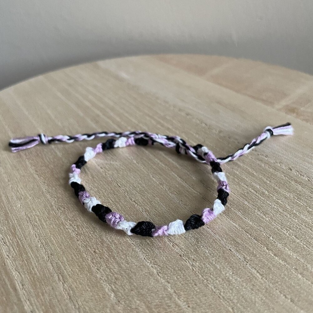 Posey Bracelet, anklet, trendy, comfortable, tie, embroidery thread, woven, gift